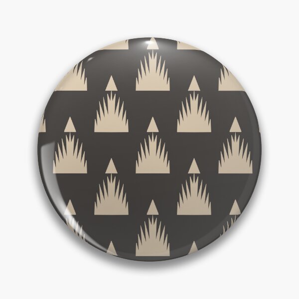 Item preview, Bold Geometric Temple Tower Pattern Charcoal Ivory Repeat designed and sold by DColourMuse.