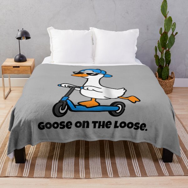 Item preview, Goose on the Loose. Funny Goose for Adults or Kids Humor Raglan Baseball Tee designed and sold by ArleneRowe.