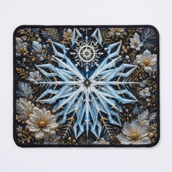 Item preview, Winter Snowflake Mandala designed and sold by Stocksom  Art Prints.