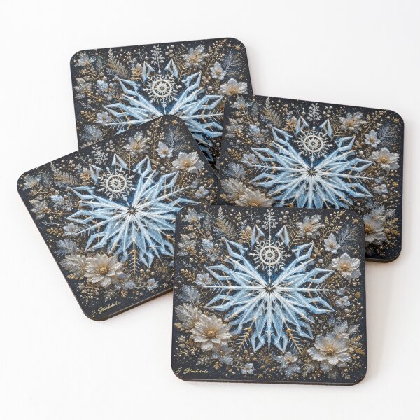 Item preview, Winter Snowflake Mandala designed and sold by Stocksom  Art Prints.