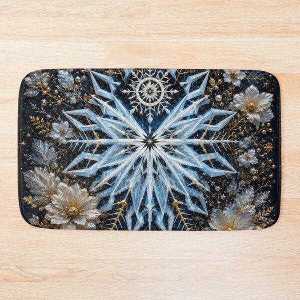 Item preview, Winter Snowflake Mandala designed and sold by Stocksom  Art Prints.