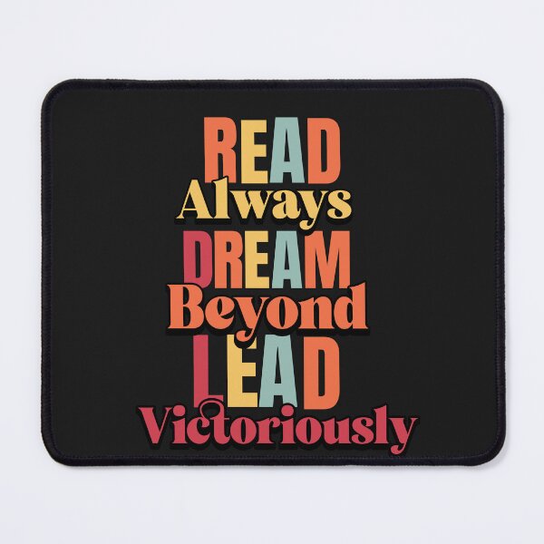 Item preview, Read, Dream and Lead Design to motivate and stimulate a reader's mind designed and sold by KiitosLtd.