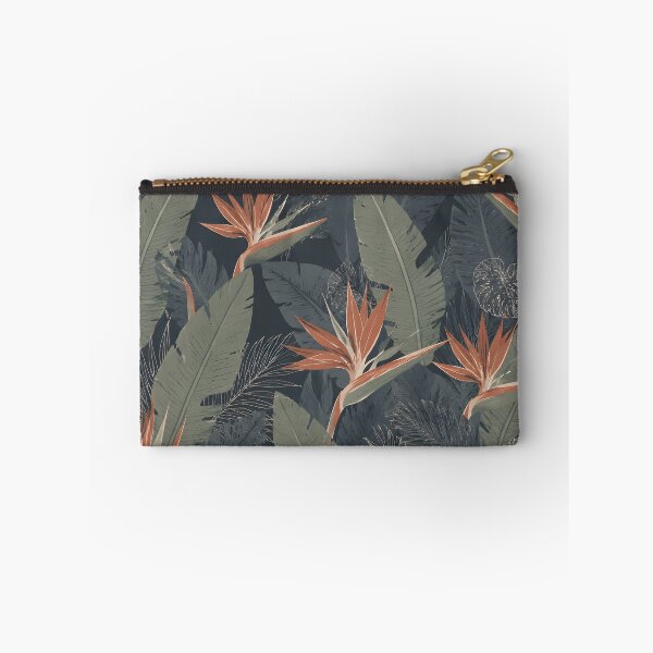 Item preview, Dark Tropical Bird of Paradise Botanical Pattern iPhone Case designed and sold by FestivityFinds.