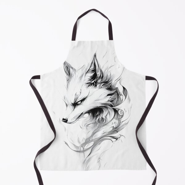 Item preview, Mystic White Kitsune Spirit | Japanese Fox Yokai Ink Art | Fantasy Anime Tattoo Design designed and sold by Dyan4.