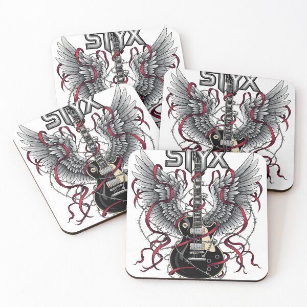 Item preview, Winged Guitar Barbed Wire Rock Graphic designed and sold by snugglee.