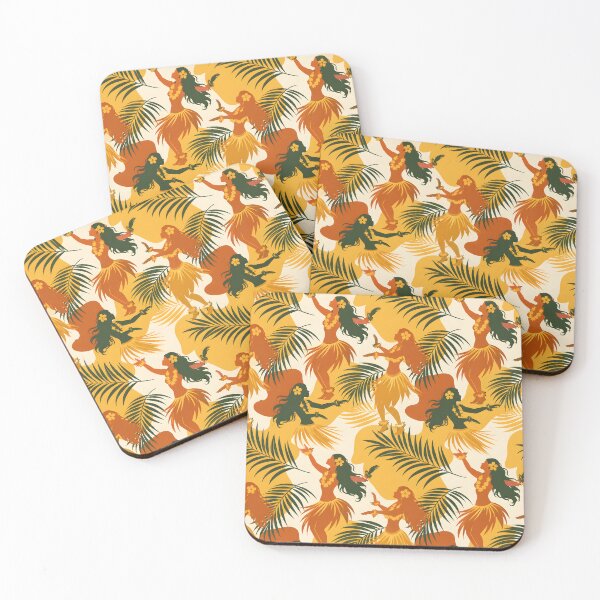 Item preview, Tropical Hawaiian Hula Dancer Palm Leaf Pattern iPhone Case designed and sold by FestivityFinds.