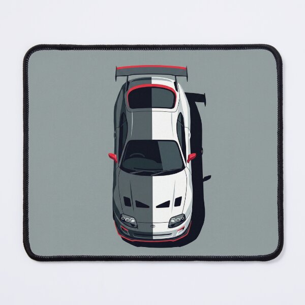 Item preview, Toyota Supra MK4 Orange JDM Classic Top View Vector Art designed and sold by Motorline44.