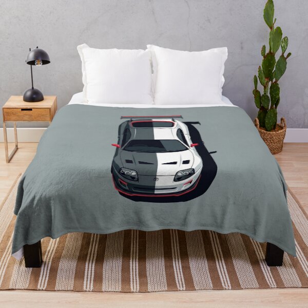 Item preview, Toyota Supra MK4 Orange JDM Classic Top View Vector Art designed and sold by Motorline44.