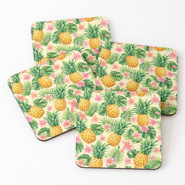 Item preview, Tropical Pineapple & Plumeria Flowers Summer iPhone Case designed and sold by FestivityFinds.
