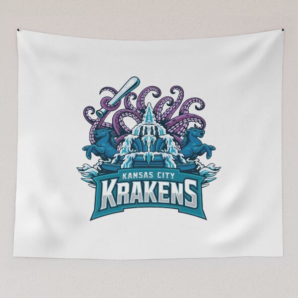 Item preview, KC Krakens Water Fountain Creature Emblem designed and sold by msolgray.