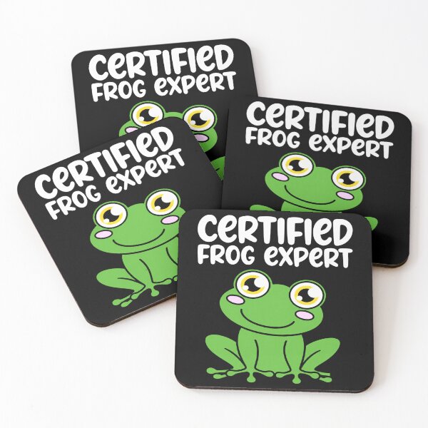 Item preview, Certified Frog Expert Funny Cute Cartoon Frog Design designed and sold by MiALopezArt.