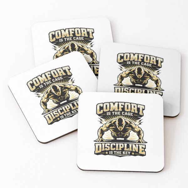 Item preview, Comfort Is The Cage Discipline Is The Key Bodybuilding Gym Design designed and sold by Digistore1221.