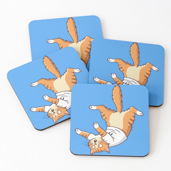 Item preview, Cat in free fall designed and sold by FoxLab Studio.