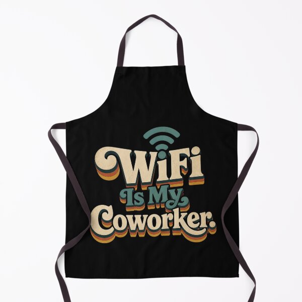 Item preview, WiFi Is My Coworker. | Funny Remote Work Retro Quote designed and sold by Irene Catchmind.
