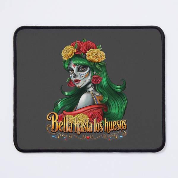 Item preview, Bella Hasta los huesos Skull Art designed and sold by MarielaArtShop.