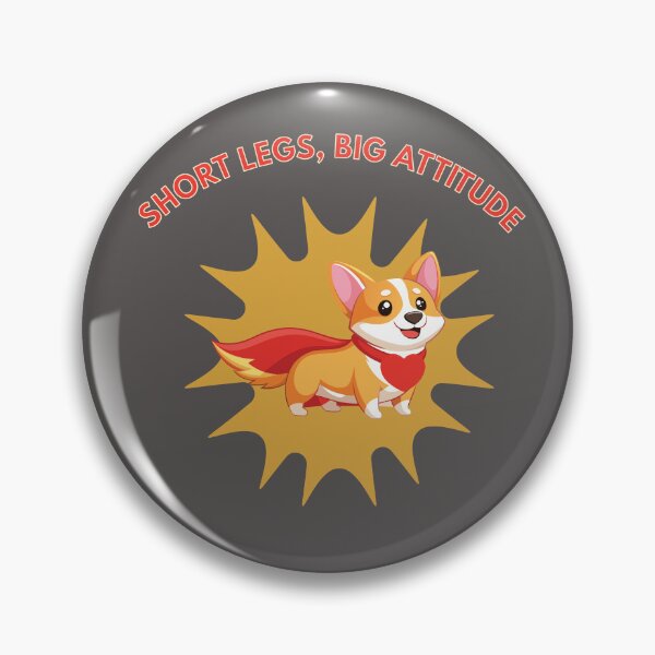 Item preview, Short Legs Big Attitude - Funny Superhero Corgi Dog designed and sold by jananinaveen.