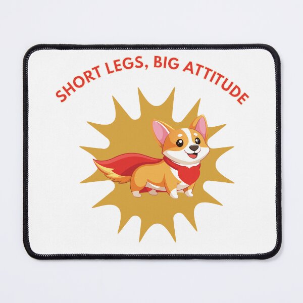 Item preview, Short Legs Big Attitude - Funny Superhero Corgi Dog designed and sold by jananinaveen.