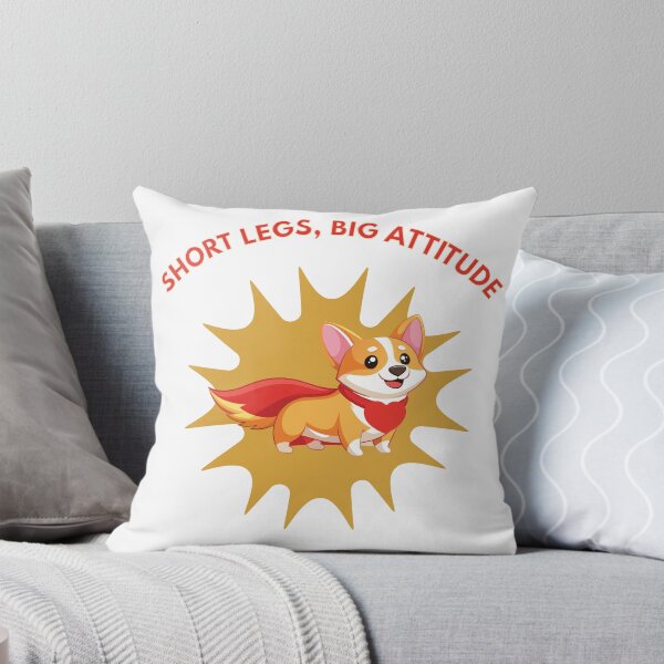 Item preview, Short Legs Big Attitude - Funny Superhero Corgi Dog designed and sold by jananinaveen.