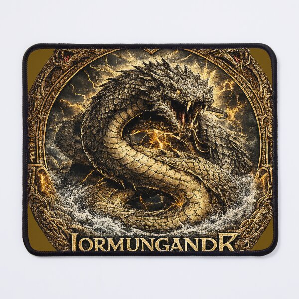 Item preview, JORMUNGANDR – The World Serpent of Ragnarök | Epic Norse Mythology Viking Design designed and sold by Alchemy Forge.