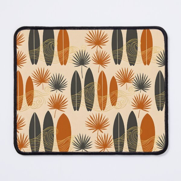 Item preview, Surfboards and Tropical Leaves Seamless Pattern iPhone Case designed and sold by FestivityFinds.