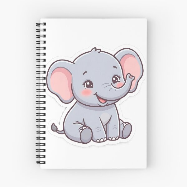 Item preview, Cute Kawaii Baby Elephant Premium Sticker designed and sold by KeerthiCuteFind.