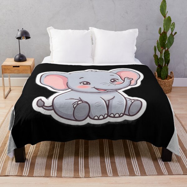 Item preview, Cute Kawaii Baby Elephant Premium Sticker designed and sold by KeerthiCuteFind.