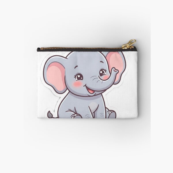 Item preview, Cute Kawaii Baby Elephant Premium Sticker designed and sold by KeerthiCuteFind.