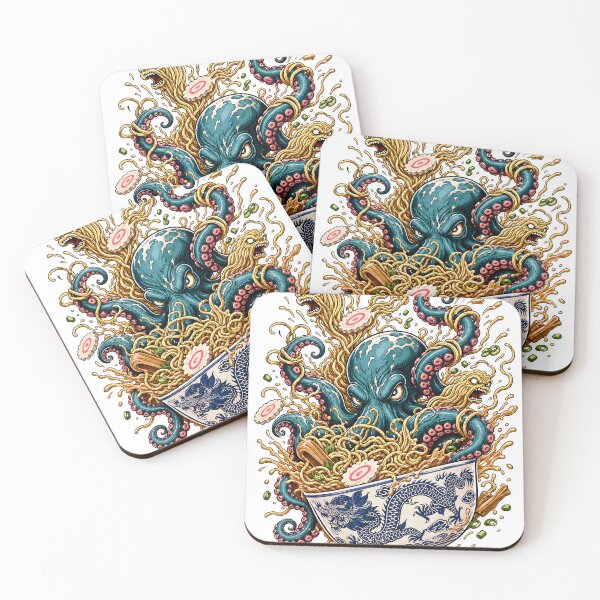 Item preview, Octopus Ramen Bowl Noodle Chaos designed and sold by castillomiami.
