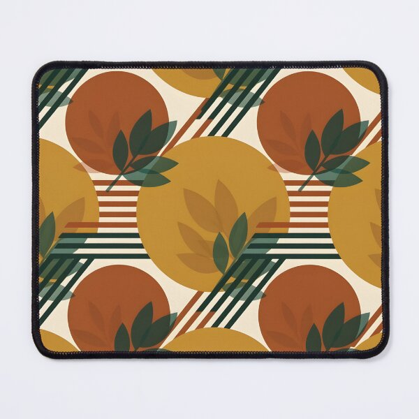 Item preview, Geometric Leaves and Circles Abstract Pattern iPhone Case designed and sold by FestivityFinds.