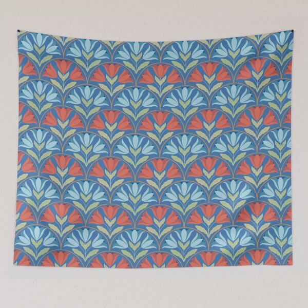 Item preview, Folk Art Scalloped Pattern designed and sold by Pinecone Place.