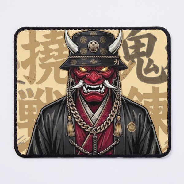Item preview, Red Oni Mask Streetwear Samurai - Urban Japanese Demon Graphic designed and sold by ArtisticlyVibes.