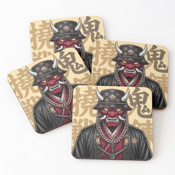 Item preview, Red Oni Mask Streetwear Samurai - Urban Japanese Demon Graphic designed and sold by ArtisticlyVibes.