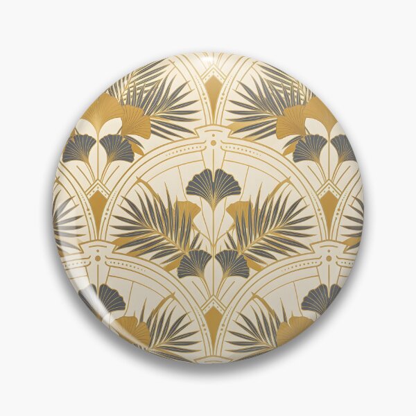 Item preview, Art Deco Botanical Fan Pattern iPhone Case designed and sold by FestivityFinds.