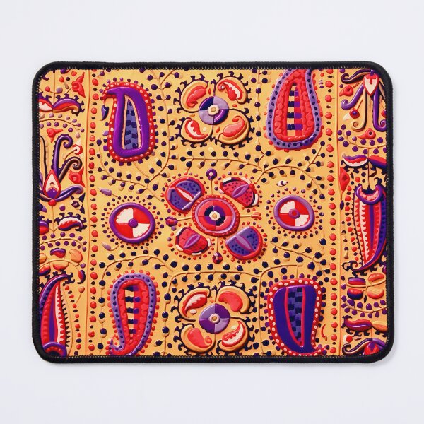 Item preview, 19th Century Uzbekistan Suzani with Gold Background designed and sold by Vicky Brago-Mitchell®.