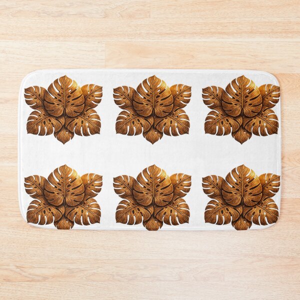 Item preview, Golden Wooden Monstera Leaf Arrangement designed and sold by krujoArt.