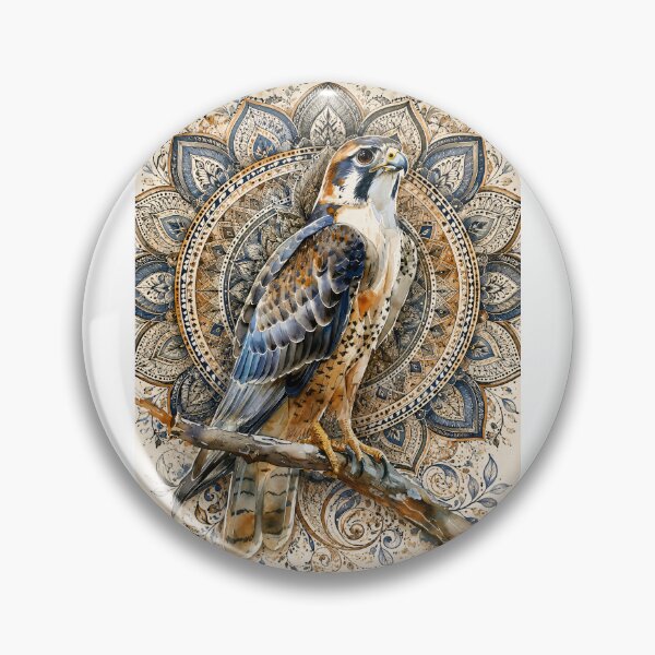Item preview, Majestic Falcon Mandala Art Print | Wildlife Bird Mandala Wall Art | Sacred Geometry Animal Illustration | Boho Nature Decor designed and sold by suryabumblee.