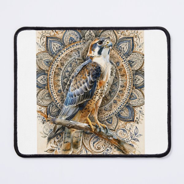 Item preview, Majestic Falcon Mandala Art Print | Wildlife Bird Mandala Wall Art | Sacred Geometry Animal Illustration | Boho Nature Decor designed and sold by suryabumblee.