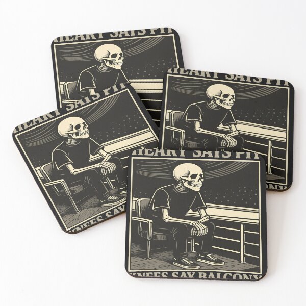 Item preview, Skeleton Concession Balcony Crowd Humor Design designed and sold by Random-Toon.