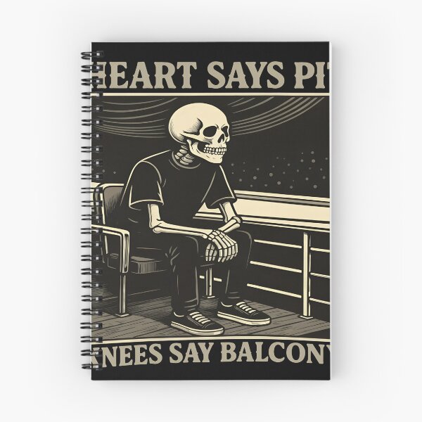 Item preview, Skeleton Concession Balcony Crowd Humor Design designed and sold by Random-Toon.