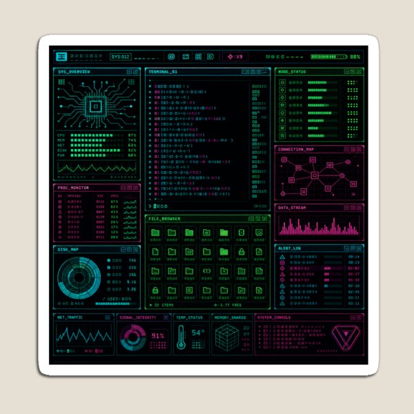 Item preview, Cyberpunk Terminal designed and sold by jaylinkz graphix.