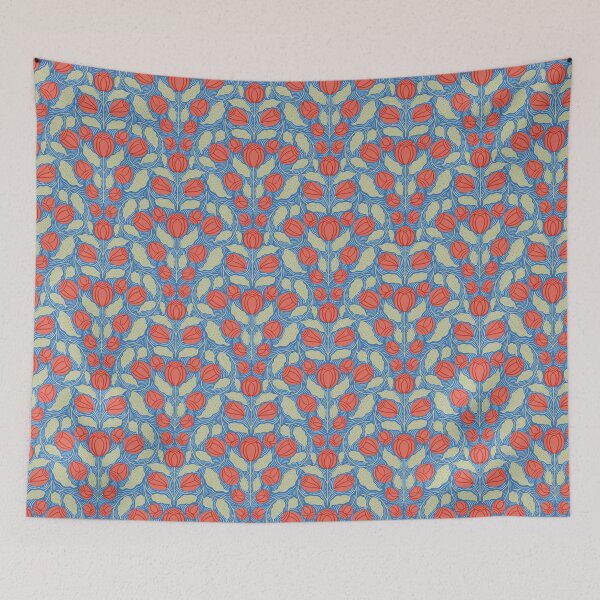 Item preview, Folk Art Floral Vines Pattern designed and sold by Pinecone Place.