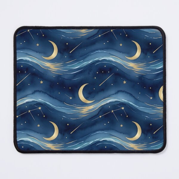 Item preview, Celestial Moon and Ocean Waves Watercolor iPhone Case designed and sold by FestivityFinds.