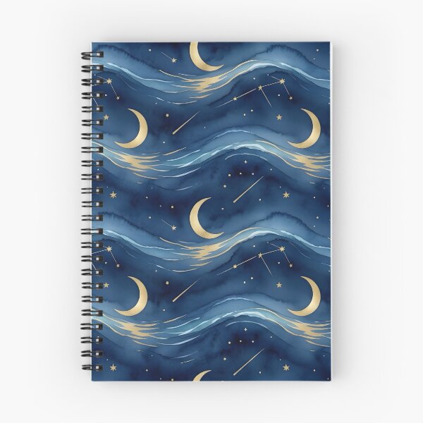 Item preview, Celestial Moon and Ocean Waves Watercolor iPhone Case designed and sold by FestivityFinds.