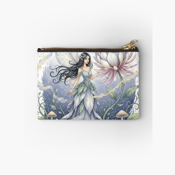 Item preview, Moonblossom Fairy of the Enchanted Lotus Grove – Whimsical Watercolor Fantasy Art designed and sold by Dream Bloom Gallery.
