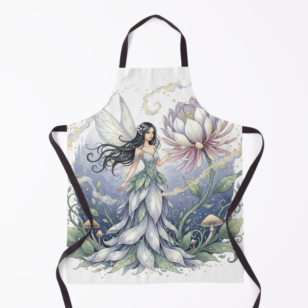 Item preview, Moonblossom Fairy of the Enchanted Lotus Grove – Whimsical Watercolor Fantasy Art designed and sold by Oonward2021.