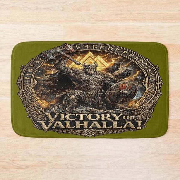 Item preview, VICTORY OR VALHALLA – Viking Warrior Rune Circle | Norse Mythology Design designed and sold by Alchemy Forge.