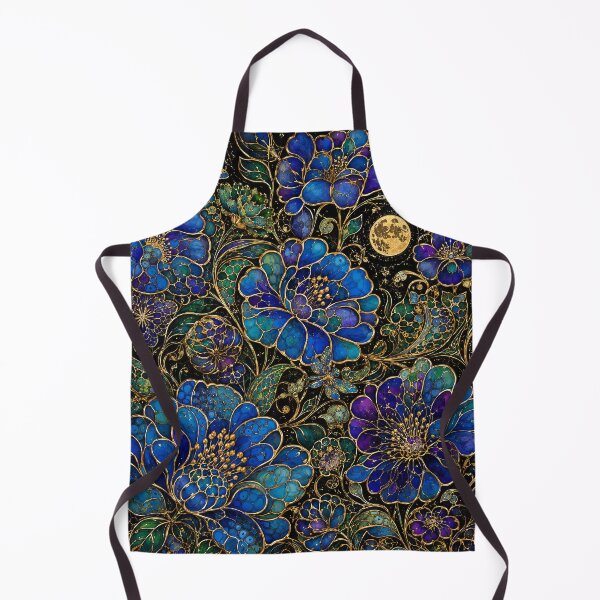 Item preview, Stainglass Botannica by Moonlight- designed and sold by Stocksom Art Prints.
