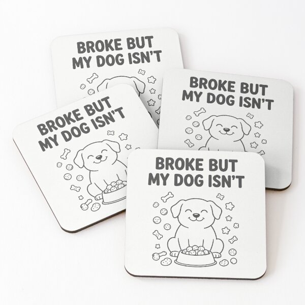 Item preview, Broke But My Dog Isn't Tote Bag | Funny Dog Owner Gift | Dog Mum Bag UK | Dog Dad Gift | Canvas Shopping Bag designed and sold by Exclusive-Marma.