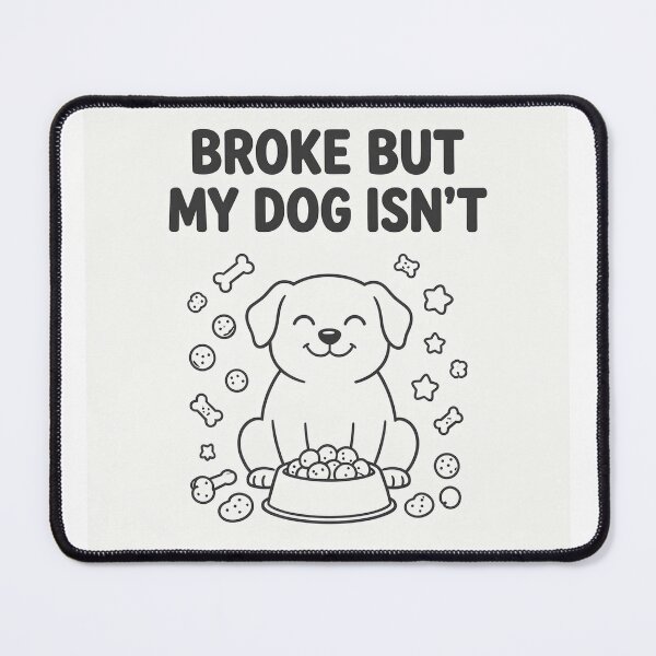 Item preview, Broke But My Dog Isn't Tote Bag | Funny Dog Owner Gift | Dog Mum Bag UK | Dog Dad Gift | Canvas Shopping Bag designed and sold by Exclusive-Marma.