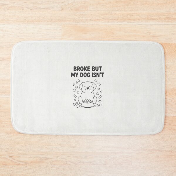 Item preview, Broke But My Dog Isn't Tote Bag | Funny Dog Owner Gift | Dog Mum Bag UK | Dog Dad Gift | Canvas Shopping Bag designed and sold by Exclusive-Marma.